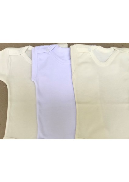 Çıtçıtlı Badi Kısa Kol (3 Lü Paket)