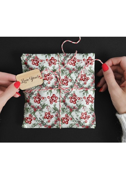 50 x 70 cm Yeni Yıl Yılbaşı Noel Temalı Hediye Paketleme Ambalaj Kağıdı (6’lı Paket)