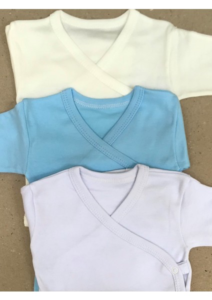 Uzun Kollu Kendinden Eldivenli Çıtçıtlı Kruvaze Badi (3 Lü Paket) fiyatları