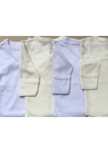 Uzun Kollu Kendinden Eldivenli Çıtçıtlı Kruvaze Badi (4 Lü Paket) fiyatları