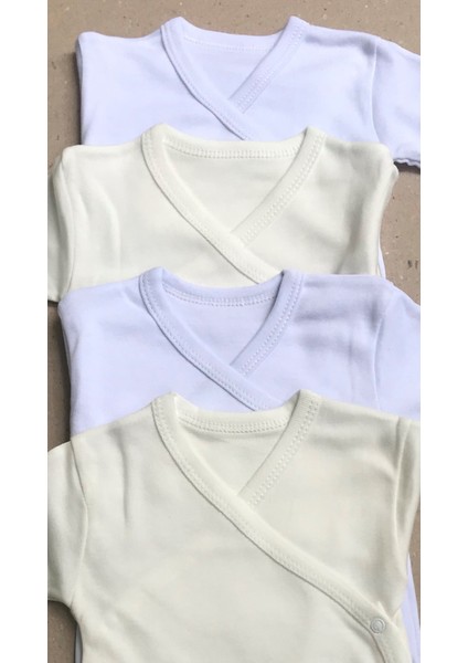 Uzun Kollu Kendinden Eldivenli Çıtçıtlı Kruvaze Badi (4 Lü Paket) modelleri