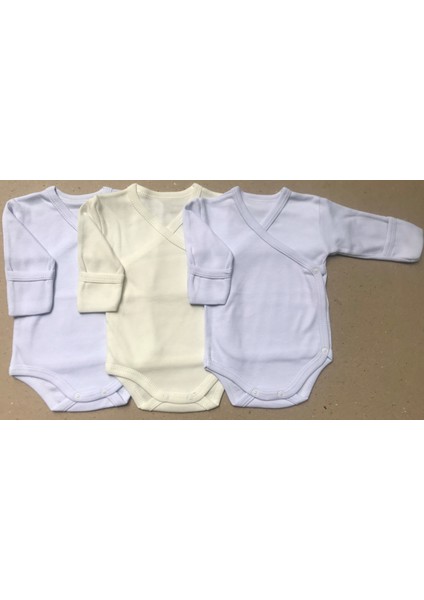 Uzun Kollu Kendinden Eldivenli Çıtçıtlı Kruvaze Badi (3 Lü Paket) fiyatları
