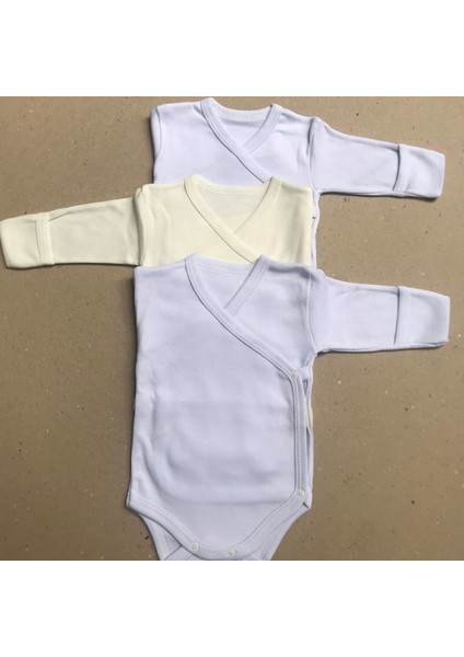 Uzun Kollu Kendinden Eldivenli Çıtçıtlı Kruvaze Badi (3 Lü Paket) fırsatları