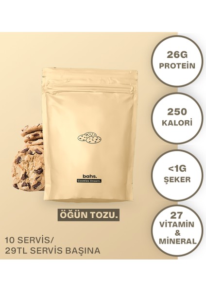 Proteinli Öğün Tozu - Cookies Dream 600 gr - 10 servis