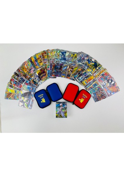 Pokemon Gx Oyun Kartı Çantalı Set 100 Adet Kart ve 2 Adet Çanta