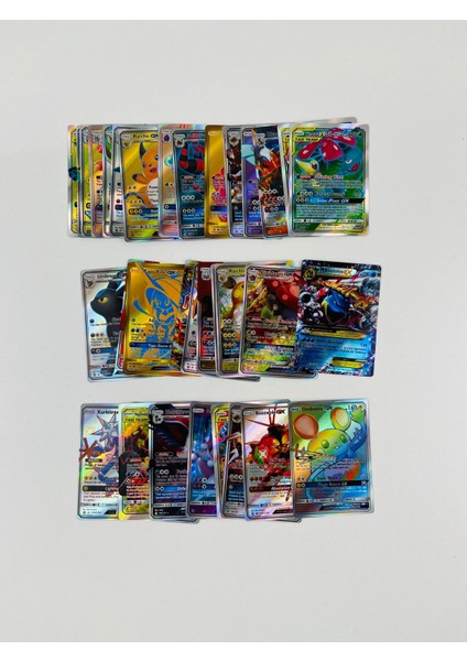 Pokemon Gx Oyun Kartı Özel Parlak Kart (50 Adet)