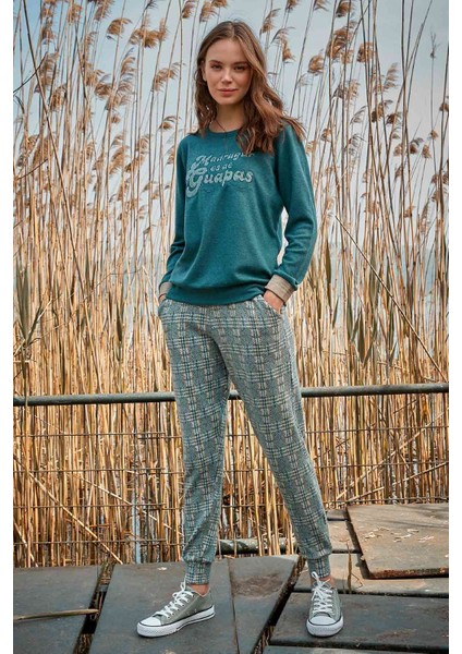 9111 Kadın Kışlık Pijama Takım