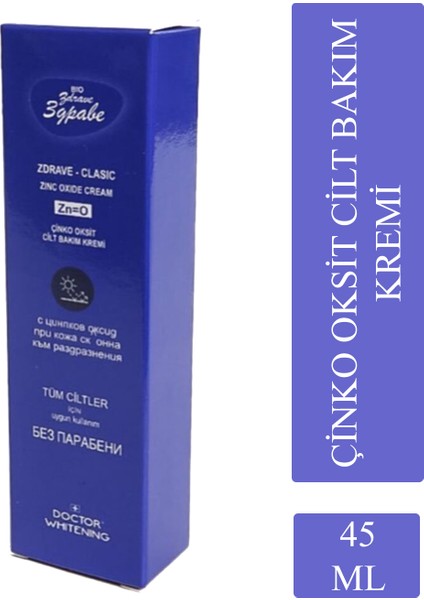 ve Çinko Oksit Cilt Bakım Kremi 45ML
