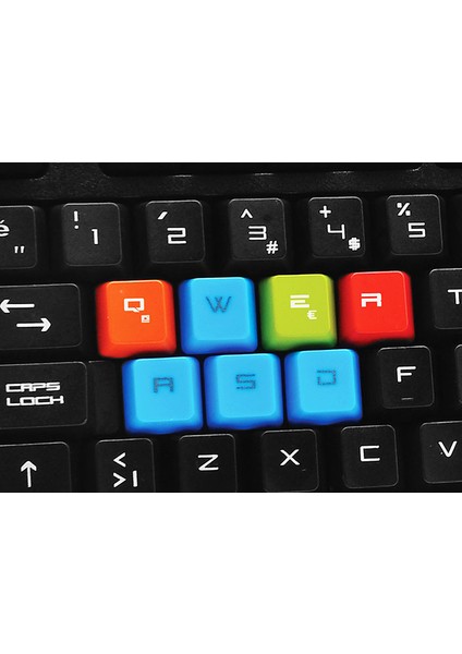 KB-R06 Siyah USB Örgü Kablolu Q Gaming Klavye