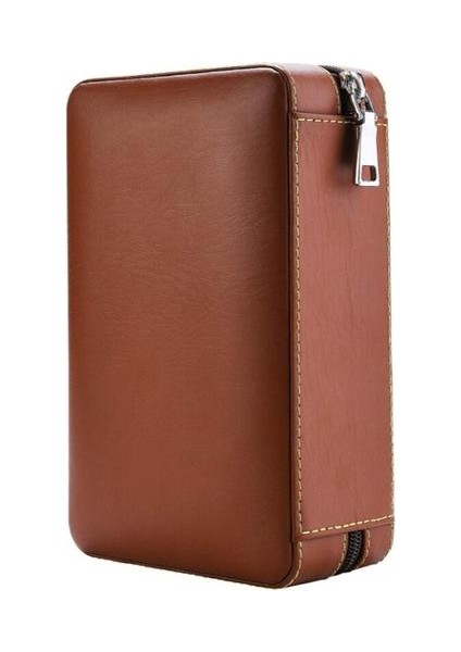 Puro Depolama Puro Humidors Puro Neme Durumda Taşınabilir Cedar Ahşap Deri Seyahat Neme Nemlendirici Set Hediye Kutusu (Yurt Dışından) fırsatları