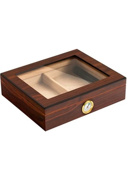 Haitun Cedar Ahşap Puro Seyahat Nemlendirici Higrometre Puro Humidor Sigaren Kutusu ile Taşınabilir Puro Kılıfı Taşınabilir Puro Kılıf (Yurt Dışından)