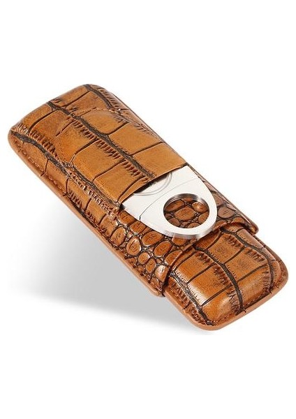 Çelik ile Puro Deri Kılıf Keskin Puro Kesici Taşınabilir Seyahat Neme Mini Puro Saklama Kutusu (Yurt Dışından) fiyatları