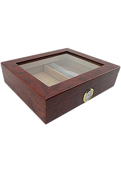 Haitun Cedar Ahşap Puro Seyahat Nemlendirici Higrometre Puro Humidor Sigaren Kutusu ile Taşınabilir Puro Kılıfı Taşınabilir Puro Kılıf (Yurt Dışından)