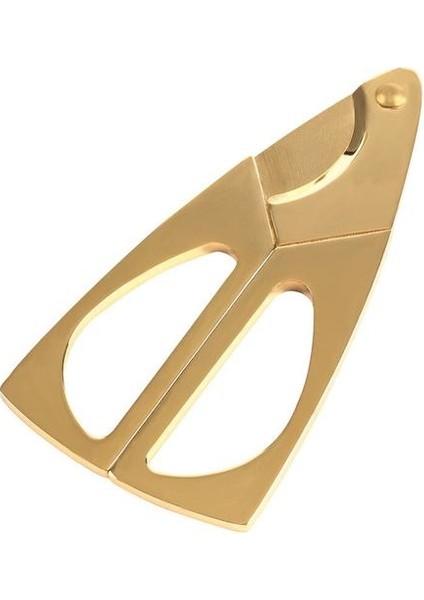 Caliber 16MM Üçgen Altın Paslanmaz Çelik Metal Puro Kesici Puro Aracı Aksesuarları Keskin Puro Makas Pratik Erkekler Gadget (Yurt Dışından)