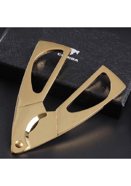 Caliber 16MM Üçgen Altın Paslanmaz Çelik Metal Puro Kesici Puro Aracı Aksesuarları Keskin Puro Makas Pratik Erkekler Gadget (Yurt Dışından) fırsatları