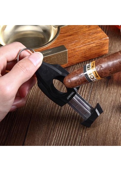 Kalibreli 22MM Taşınabilir Paslanmaz Çelik Puro Kesici Puro Aracı Aksesuarları Anahtarlık Erkekler Gadget'lı Keskin Puro Makas (Yurt Dışından) modelleri