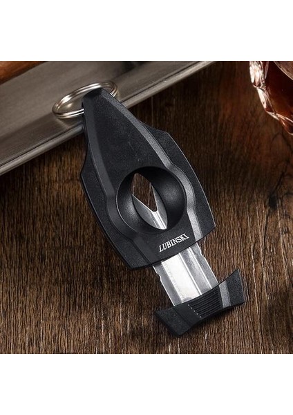 Kalibreli 22MM Taşınabilir Paslanmaz Çelik Puro Kesici Puro Aracı Aksesuarları Anahtarlık Erkekler Gadget'lı Keskin Puro Makas (Yurt Dışından) fırsatları