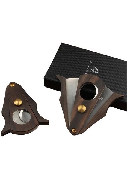 Ahşap Korunmuş Puro Kesici Paslanmaz Çelik Double Blade Keskin Giyotin Puro Makas Düz Kesim Tütün Puro Bıçağı (Yurt Dışından) fırsatları