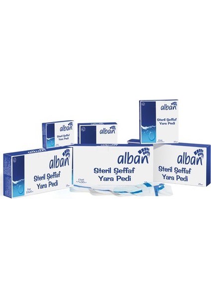 Steril Şeffaf Yara Pedi-Banyo Bandı 10X25 (10 Adet)