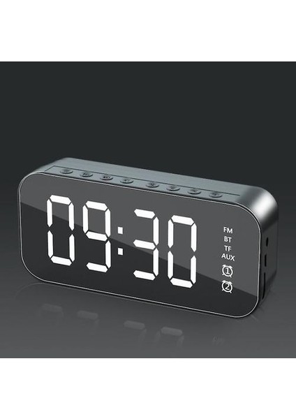 Çok Fonksiyonlu LED Dijital Çalar Saat, Bluetooth Hoparlör, Başucu Masaüstü Aydınlık Elektronik Müzik Kutusu (Beyaz) (Yurt Dışından) modelleri