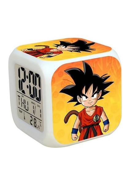 Dragon Ball Çalar Saat Son Goku LED Saat Kare (Yurt Dışından)