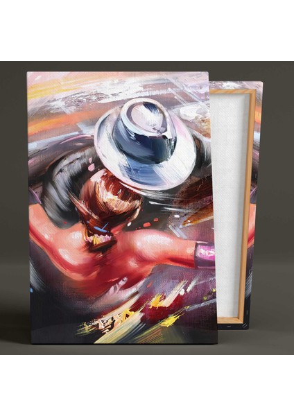 Dans Eden Çift Kuş Bakışı Kanvas Tablo fiyatları