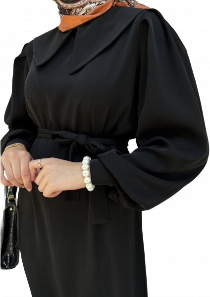Krep Elbise Siyah (140 Cm) modelleri