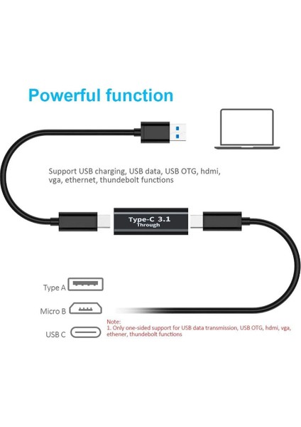 5233 Type C USB 3.1 Dişi Dişi Çevirici Dönüştürücü Adaptör