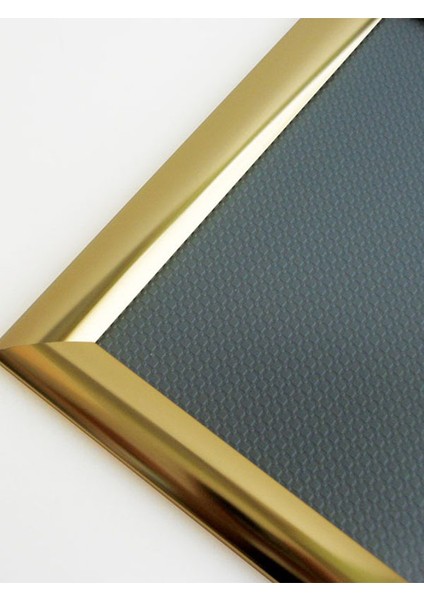 A4 (21x30) Gold Alüminyum Çerçeve Açılır Kapanır Gönye Köşe 25MM