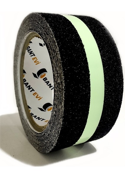 Fosforlu Kaydırmaz Bant 5cmx10m Yeşil Reflektif Merdiven Kaydırmaz Bant Fosforlu Zemin Kaymaz