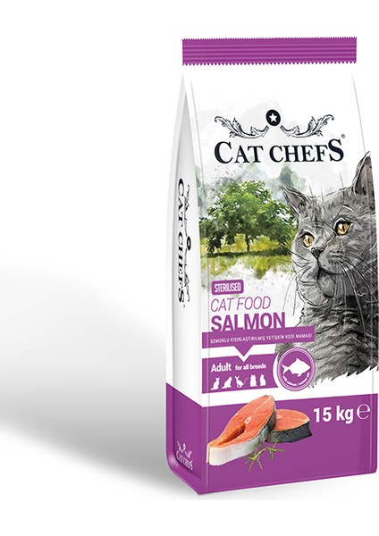 15 kg Kısır Kedi Maması Somonlu