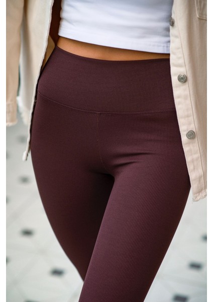 Yüksek Bel Fitilli Tayt modelleri