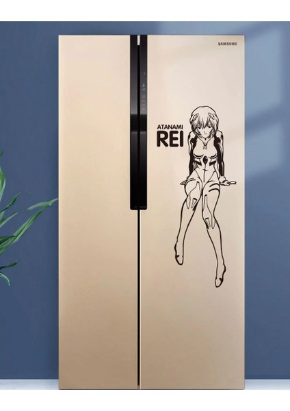 Atanami Rei Anime Kız Manga Karikatür Duvar Stickerı, Oturma Odası Sticker, Çocuk Odası Sticker,