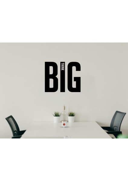 Big Think-Sticker, Çıkartma-Duvar Çıkartması, Duvar Dekoru,metin Çıkartması, Ofis Çıkartması indirimleri