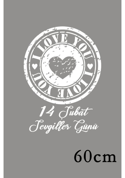 Sevgililer Günü Için Içinde Love Yazılı 12 Adet Kalp 60 cm Sticker fiyatları