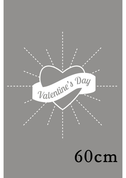 Sevgililer Günü Için Valentine’s Day Yazısı 60 cm Sticker fiyatları
