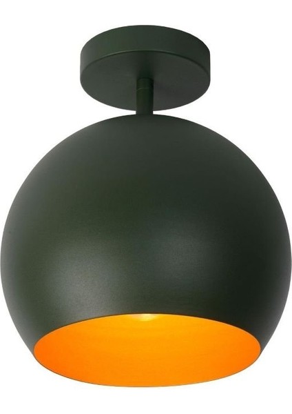 Retro Rustik Oda,hol,cafe Için Tekli Metal Plofonyer Avize Şapka ÇAPI:20CM