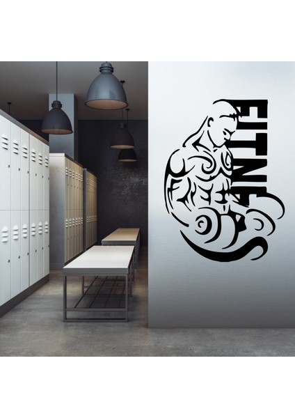 Spor Salonu Sticker, Fitness Çıkartması - Spor Salonu Dekoru,spor Çıkartması,fitness Dekoru modelleri