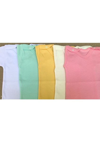 Çıtçıtlı Badi Kısa Kol (5 Li Paket)
