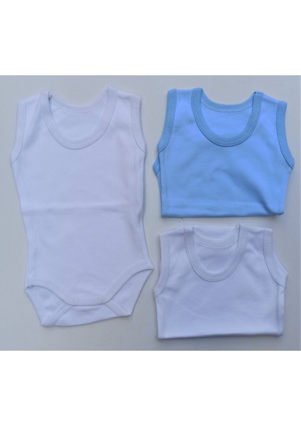 3 Lü Paket Askılı Çıtçıtlı Badi