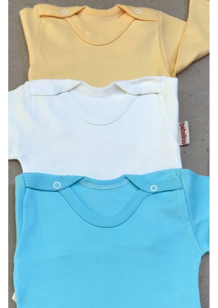 Çıtçıtlı Badi Uzun Kol (3 Lü Paket)
