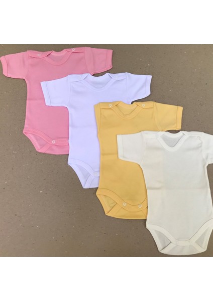 Çıtçıtlı Badi Kısa Kol (4 Lü Paket)