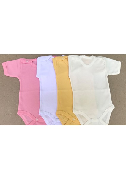 Çıtçıtlı Badi Kısa Kol (4 Lü Paket)