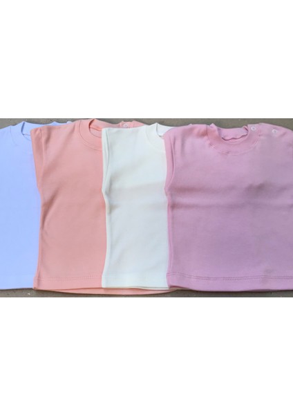 Uzun Kollu Bebek Üst Badi (4 Lü Paket) (Beyaz,pembe,krem,somon) 0-24 Ay Arası fırsatları