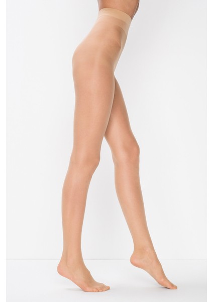 Kadın Ten Rengi Light Support Izsiz Şekillendirici Şeffaf Korseli Külotlu Çorap