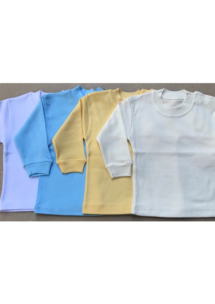 Üst Badi Uzun Kol (4 Lu Paket) (Beyaz,mavi,sarı,krem) fiyatları