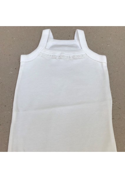 Ip Askılı Yakası Fistolu (Dantelli) Çıtçıtlı Badi Beyaz Renk 3'lü Paket 3-48 Ay Arası fiyatları