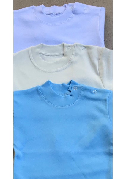 Üst Badi Uzun Kol (3 Lu Paket) (Beyaz,mavi,krem) fırsatları