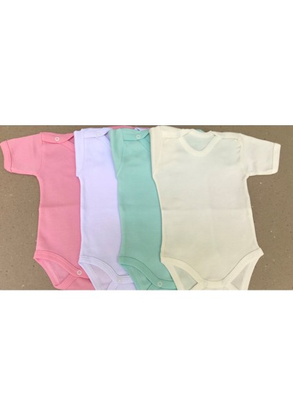 Çıtçıtlı Badi Kısa Kol (4 Lü Paket)
