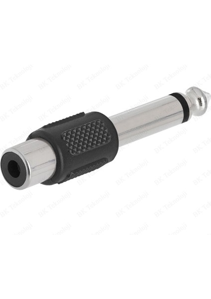 6.35MM 1/4" Mono Fiş Erkek - Rca Dişi Ses Jakı Dönüştürücü Adaptör